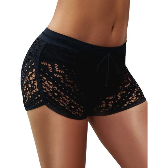 🆕Women's Swim Shorts Waistband Swimsuit Bottom Board Shorts Swimwear - Picture 4 of 5